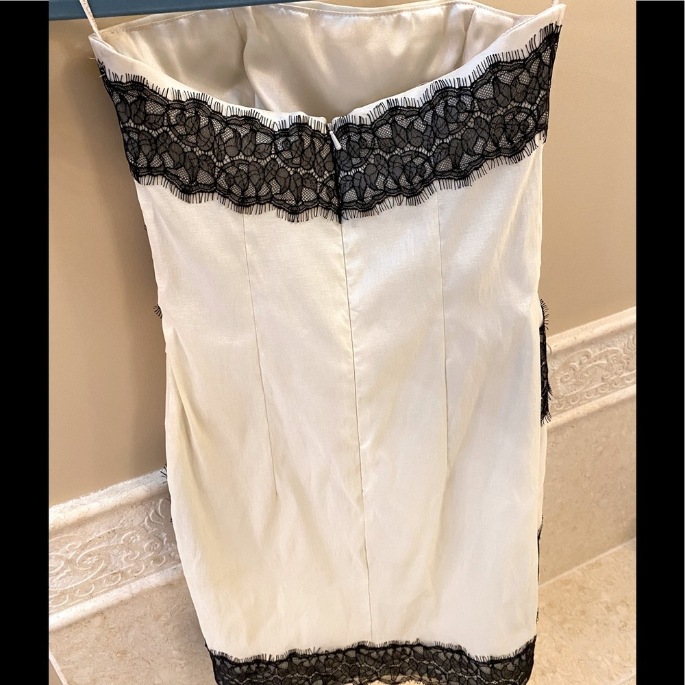 Gorgeous Classic Jessica McClintock black and white corset dress sexy classic - Picture 7 of 9